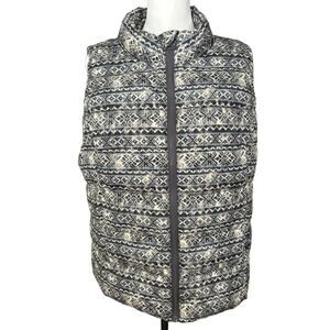 RuffHewn PXL Quilted Vest white Blue Gray
